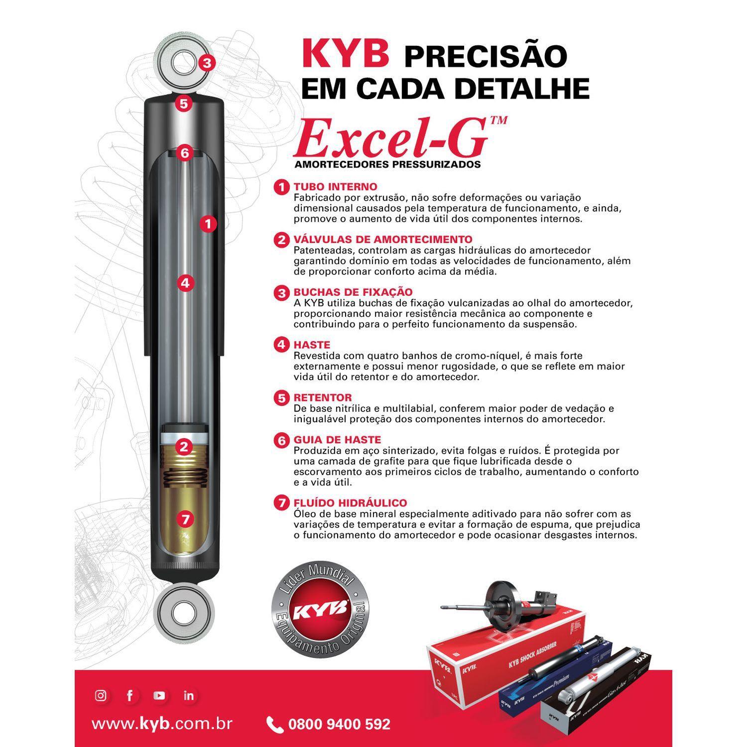 Amortecedor Suspensao - Traseira KYB 339825